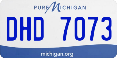 MI license plate DHD7073