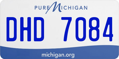 MI license plate DHD7084