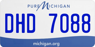 MI license plate DHD7088