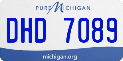MI license plate DHD7089