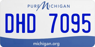 MI license plate DHD7095