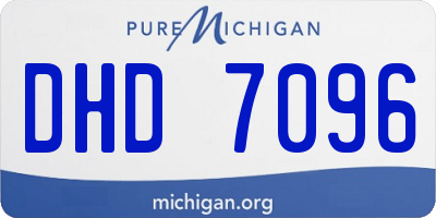 MI license plate DHD7096