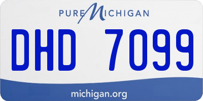 MI license plate DHD7099
