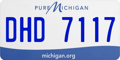 MI license plate DHD7117