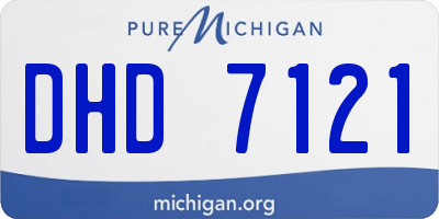 MI license plate DHD7121