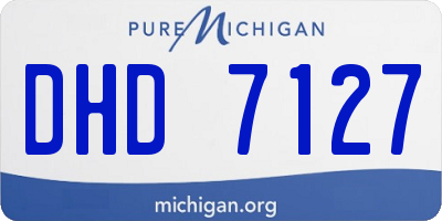 MI license plate DHD7127