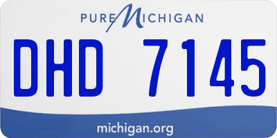 MI license plate DHD7145