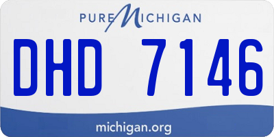 MI license plate DHD7146