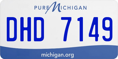 MI license plate DHD7149