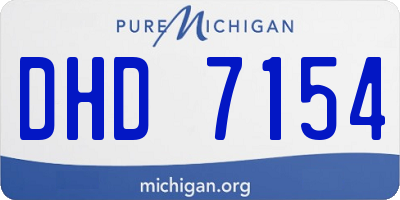 MI license plate DHD7154