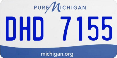 MI license plate DHD7155