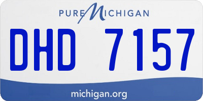 MI license plate DHD7157