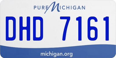 MI license plate DHD7161