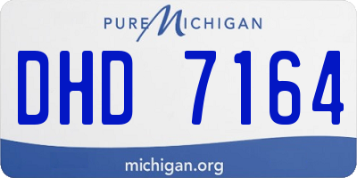 MI license plate DHD7164