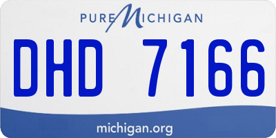 MI license plate DHD7166