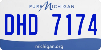 MI license plate DHD7174