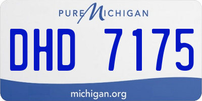 MI license plate DHD7175