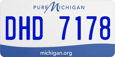 MI license plate DHD7178