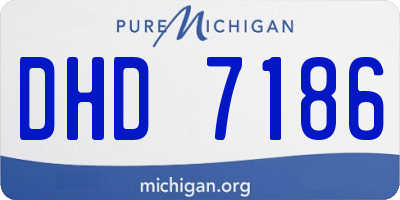 MI license plate DHD7186