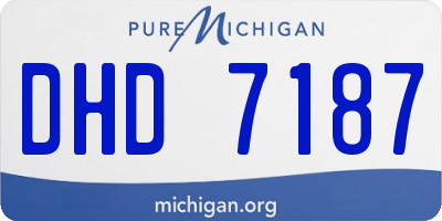 MI license plate DHD7187