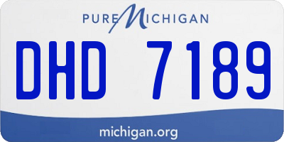 MI license plate DHD7189