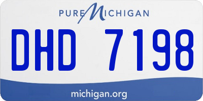 MI license plate DHD7198