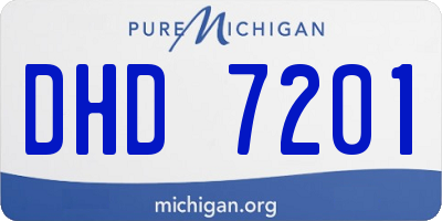 MI license plate DHD7201