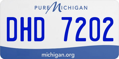 MI license plate DHD7202