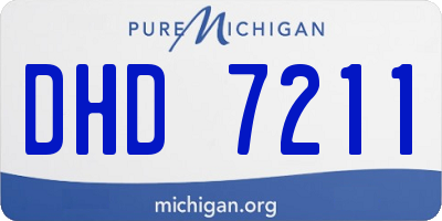 MI license plate DHD7211