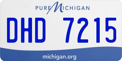 MI license plate DHD7215