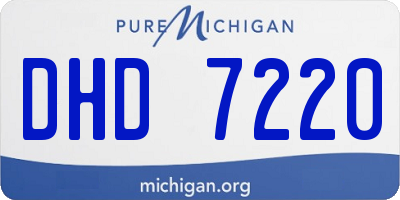 MI license plate DHD7220