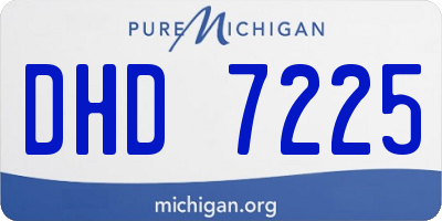 MI license plate DHD7225
