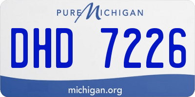MI license plate DHD7226