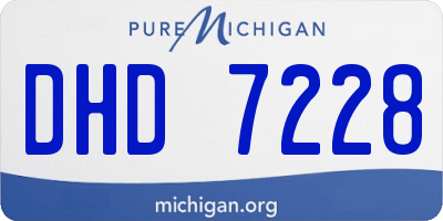MI license plate DHD7228