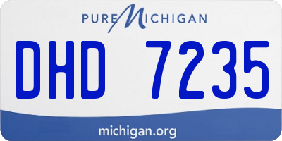MI license plate DHD7235
