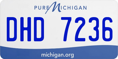MI license plate DHD7236