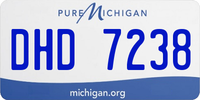 MI license plate DHD7238