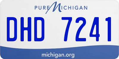 MI license plate DHD7241