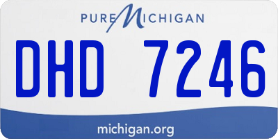 MI license plate DHD7246