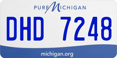MI license plate DHD7248