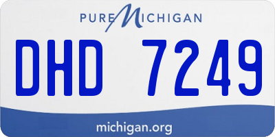MI license plate DHD7249
