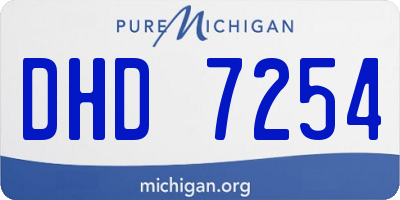 MI license plate DHD7254