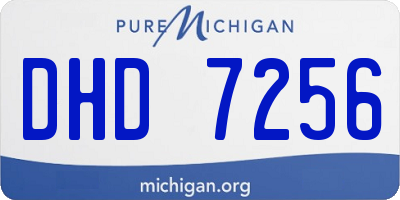 MI license plate DHD7256