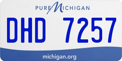 MI license plate DHD7257