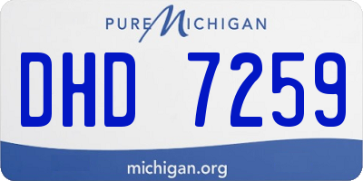 MI license plate DHD7259