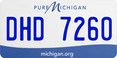 MI license plate DHD7260