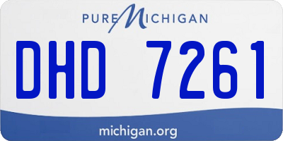 MI license plate DHD7261