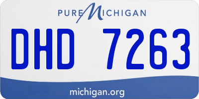 MI license plate DHD7263