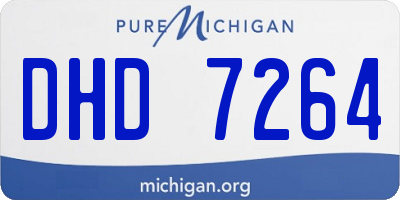 MI license plate DHD7264