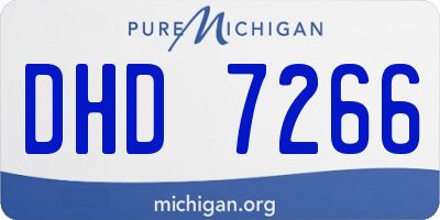 MI license plate DHD7266